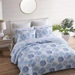 Ocean Isle Cotton Quilt & Sham Set Blue - Tommy Bahama -QUILTS Sales unnamed file 1874
