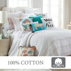 Casita White Quilt and Pillow Sham Set - Levtex Home -QUILTS Sales unnamed file 1890