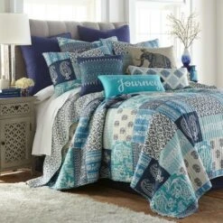 Chandra Printed Patchwork Quilt and Pillow Sham Set - Levtex Home 14 Chandra Printed Patchwork Quilt and Pillow Sham Set - Levtex Home -QUILTS Sales unnamed file 1931