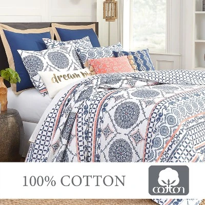 Caperoad Medallion Quilt and Pillow Sham Set - Levtex Home 5 Caperoad Medallion Quilt and Pillow Sham Set - Levtex Home - Image 3