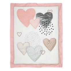 Lambs & Ivy Signature Heart to Heart 4-Piece Crib Bedding Set - Pink, Gray 13 Lambs & Ivy Signature Heart to Heart 4-Piece Crib Bedding Set - Pink, Gray -QUILTS Sales unnamed file 199