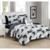 Chic Home Design Viona Quilt Set - Chic Home Black 1 Chic Home Design Viona Quilt Set - Chic Home Black -QUILTS Sales unnamed file 2064