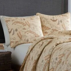 Bahama Map Quilt & Sham Set Beige - Tommy Bahama