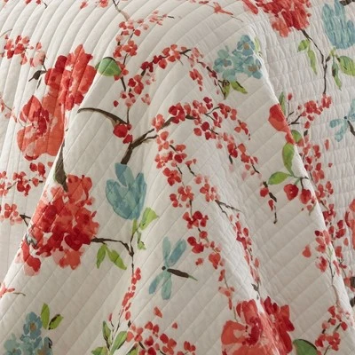 Simone Floral Quilt Set - Multicolor - Levtex Home 6 Simone Floral Quilt Set - Multicolor - Levtex Home - Image 4