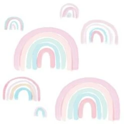 Lambs & Ivy Watercolor Pastel Pink/Mint Rainbow 5-Piece Baby Crib Bedding Set 17 Lambs & Ivy Watercolor Pastel Pink/Mint Rainbow 5-Piece Baby Crib Bedding Set -QUILTS Sales unnamed file 209