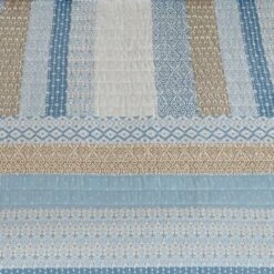 Great Bay Home Patchwork Stripe Quilt Set -QUILTS Sales unnamed file 2128