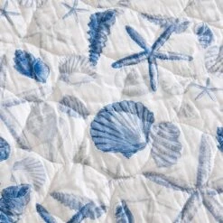 Laura Ashley - Sea Whispers Quilt & Sham Set Blue