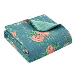 Carli Quilt Set Aqua/Coral - Chic Home Design 12 Carli Quilt Set Aqua/Coral - Chic Home Design -QUILTS Sales unnamed file 2143