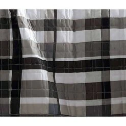Maris Plaid 5pc Quilt Set - Geneva Home Fashion Black/gray/taupe