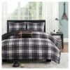 Mi Zone Shawn Plaid Quilted Coverlet Set - Black 1 Mi Zone Shawn Plaid Quilted Coverlet Set - Black -QUILTS Sales unnamed file 2151
