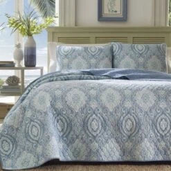 Twin Turtle Cove Quilt & Sham Set Turquoise/Aqua - Tommy Bahama -QUILTS Sales unnamed file 2178