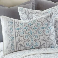 Architectural Tile Quilt and Pillow Sham Set - Levtex Home -QUILTS Sales unnamed file 2254