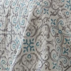 Architectural Tile Quilt and Pillow Sham Set - Levtex Home -QUILTS Sales unnamed file 2256