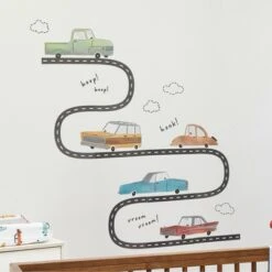 Lambs & Ivy Baby Car Tunes 4-Piece Nursery Crib Bedding Set - Blue -QUILTS Sales unnamed file 227