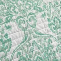 Bassi Quilt Set - Chic Home Design Sage Green