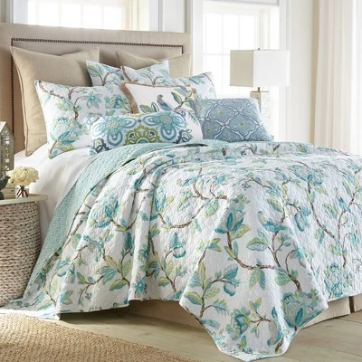 Cressida Floral Quilt and Pillow Sham Set - Levtex Home 7 Cressida Floral Quilt and Pillow Sham Set - Levtex Home - Image 5
