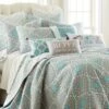 Gramercy Teal Quilt and Pillow Sham Set - Levtex Home -QUILTS Sales unnamed file 2361