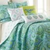 Darjeeling Teal Quilt and Pillow Sham Set - Levtex Home -QUILTS Sales unnamed file 2403