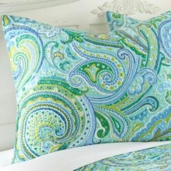 Darjeeling Teal Quilt and Pillow Sham Set - Levtex Home -QUILTS Sales unnamed file 2404