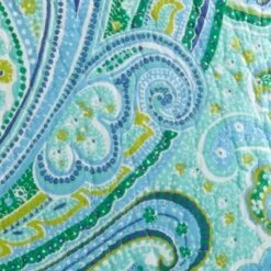 Darjeeling Teal Quilt and Pillow Sham Set - Levtex Home -QUILTS Sales unnamed file 2406