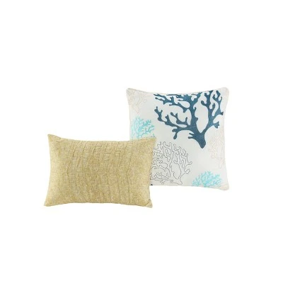 Aquatic Reversible Quilt Set Blue/Yellow - VCNY 9 Aquatic Reversible Quilt Set Blue/Yellow - VCNY - Image 7