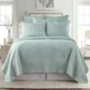 Cross Stitch Blue Haze Solid Quilt Set - Levtex Home -QUILTS Sales unnamed file 2458