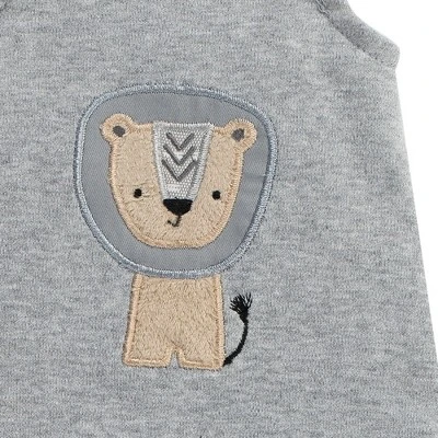 Lambs & Ivy Jungle Safari Gray/Tan/White Nursery 6-Piece Baby Crib Bedding Set 10 Lambs & Ivy Jungle Safari Gray/Tan/White Nursery 6-Piece Baby Crib Bedding Set - Image 8