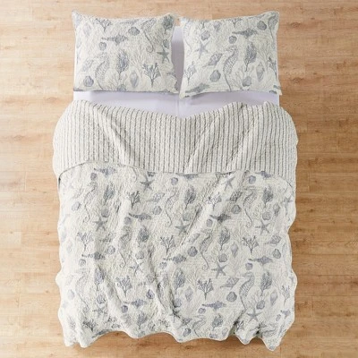 Tahiti Grey Quilt and Pillow Sham Set - Levtex Home 5 Tahiti Grey Quilt and Pillow Sham Set - Levtex Home - Image 3