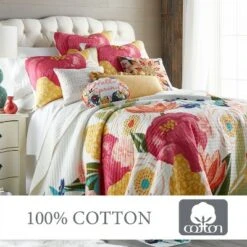 Grandiflora Quilt and Pillow Sham Set - Levtex Home -QUILTS Sales unnamed file 2590