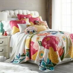 Grandiflora Quilt and Pillow Sham Set - Levtex Home -QUILTS Sales unnamed file 2592
