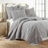 Perla Grey Quilt and Pillow Sham Set - Levtex Home -QUILTS Sales unnamed file 2609