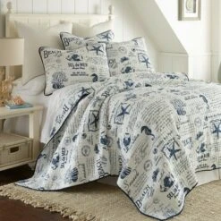 Beach Life Quilt and Pillow Sham Set - Levtex Home -QUILTS Sales unnamed file 2628