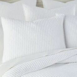 Cross Stitch White Solid Quilt Set - Levtex Home -QUILTS Sales unnamed file 2646