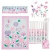 Bedtime Originals Magic Garden 6-Piece Crib Bedding Set - Pink, Purple, White -QUILTS Sales unnamed file 267