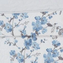 Kasumi Floral Quilt Set Blue/White - Cannon -QUILTS Sales unnamed file 2672
