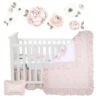 Lambs & Ivy Floral Garden Watercolor/Pink Linen 5-Piece Baby Crib Bedding Set 1 Lambs & Ivy Floral Garden Watercolor/Pink Linen 5-Piece Baby Crib Bedding Set -QUILTS Sales unnamed file 27