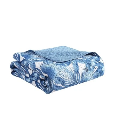 Royal Palm Quilt Set - Tommy Bahama Blue 5 Royal Palm Quilt Set - Tommy Bahama Blue - Image 3