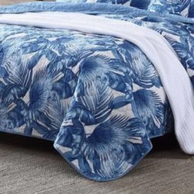 Royal Palm Quilt Set - Tommy Bahama Blue 8 Royal Palm Quilt Set - Tommy Bahama Blue - Image 6