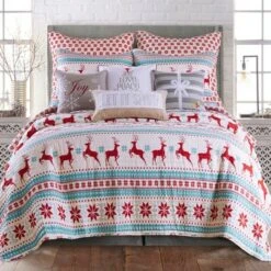 Silent Night Teal Holiday Quilt Set - Levtex Home 14 Silent Night Teal Holiday Quilt Set - Levtex Home -QUILTS Sales unnamed file 2717