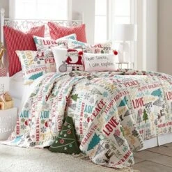 Santa Claus Lane Holiday Quilt Set - Levtex Home