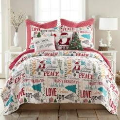 Santa Claus Lane Holiday Quilt Set - Levtex Home -QUILTS Sales unnamed file 2746