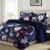 Zara Digital Printed Oversized Velvet Quilt Set - Tribeca Living Multicolored