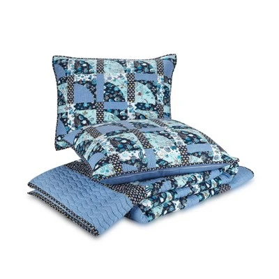 Paisley Wave Quilt Set - Vera Bradley Blue 9 Paisley Wave Quilt Set - Vera Bradley Blue - Image 7