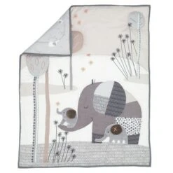 Bedtime Originals Elephant Love Gray 3-Piece Nursery Baby Crib Bedding Set -QUILTS Sales unnamed file 287