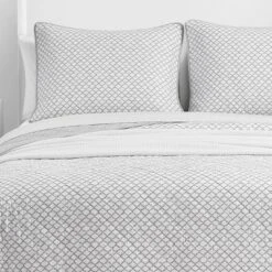 Catch And Release Quilt & Sham Set Gray - Scout Home