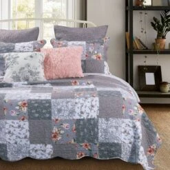 Giulia Quilt & Sham Set Gray/White - Greenland Home Fashions 8 Giulia Quilt & Sham Set Gray/White - Greenland Home Fashions -QUILTS Sales unnamed file 2950