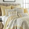 St. Claire Quilt Set Grey, Gold - Levtex Home -QUILTS Sales unnamed file 2987