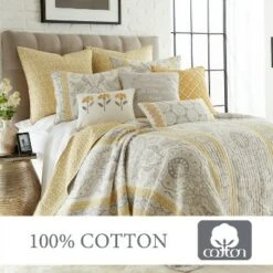 St. Claire Quilt Set Grey, Gold - Levtex Home 11 St. Claire Quilt Set Grey, Gold - Levtex Home -QUILTS Sales unnamed file 2989