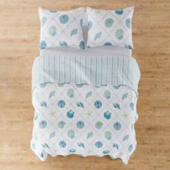 Marine Dream Seaglass Quilt Set - One Twin Quilt and One Standard Sham - Levtex Home -QUILTS Sales unnamed file 2995