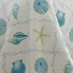 Marine Dream Seaglass Quilt Set - One Twin Quilt and One Standard Sham - Levtex Home -QUILTS Sales unnamed file 2997